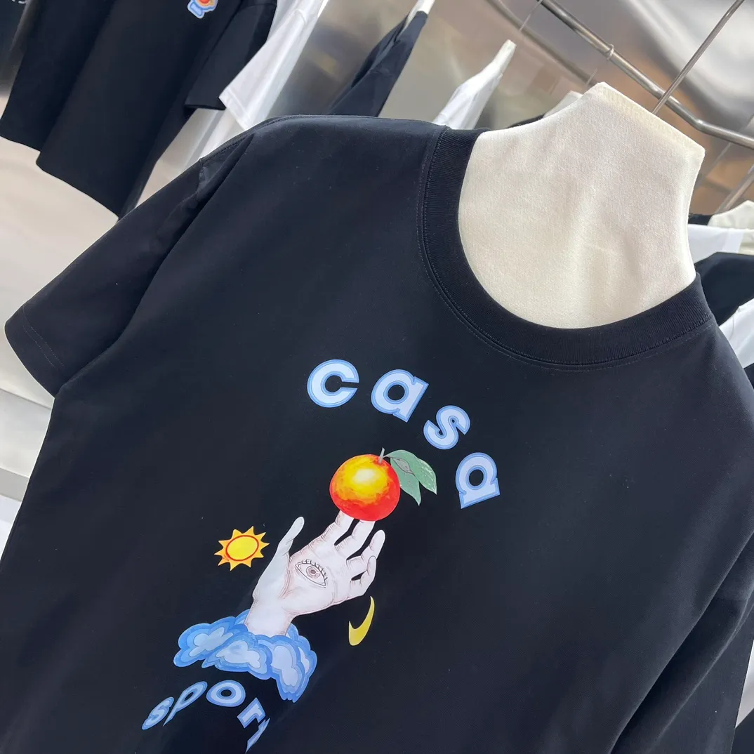 Casablanca Classic Series T ， ， 。 ， Classic ， In Stock ！ ：White Black Size：S M L XL XXL